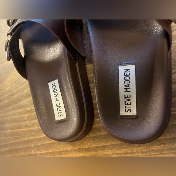 Steve Madden Brown Hanni Slide Sandal / 7.5 - Picture 6 of 10